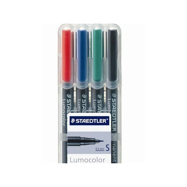 STAEDTLER permanent markers�t 4 stk ass - 0,4 mm - 5250208